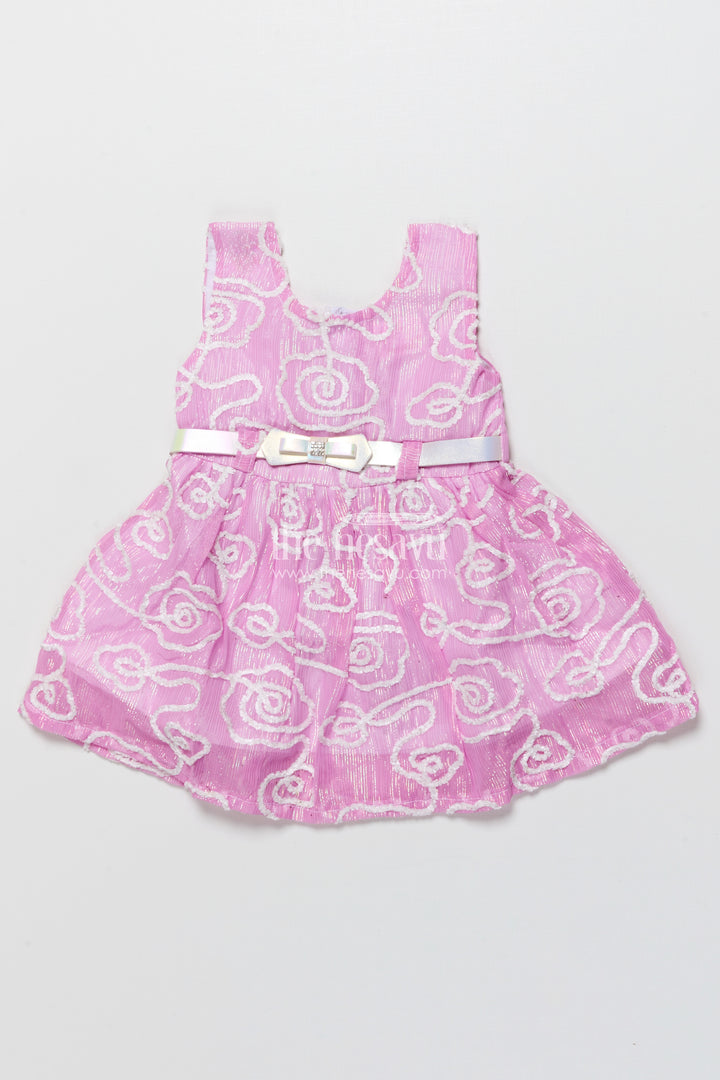 Embroidered cotton frock for baby girls for birthday and daily wear