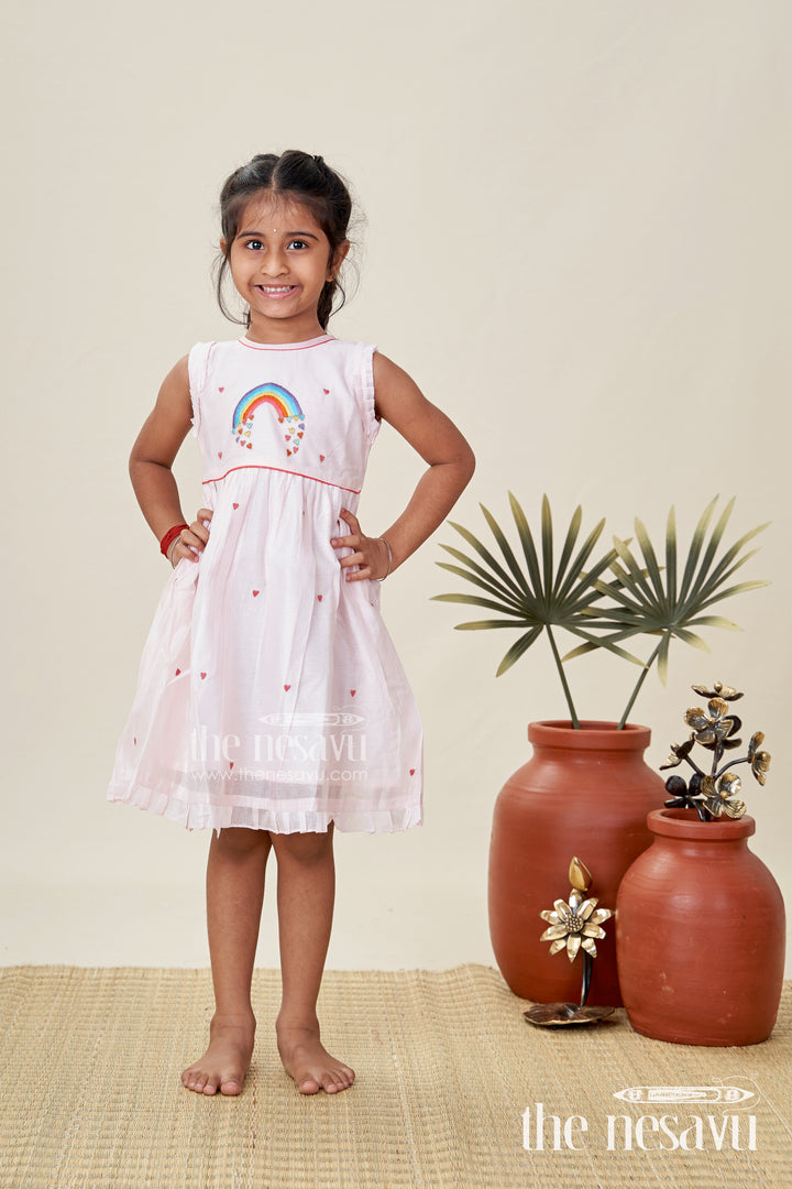 Everyday Ethnic Frock For Girls Chanderi Party Style