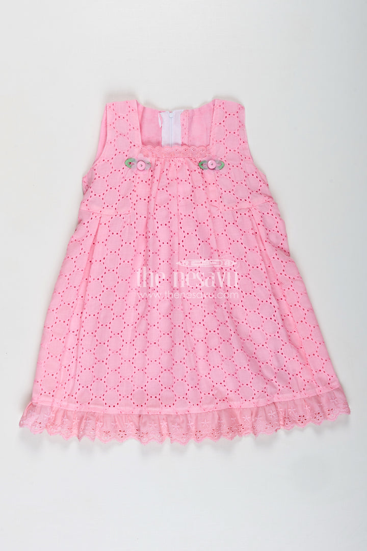 Girls Embroidered Cotton Dress Casual Hakoba Style