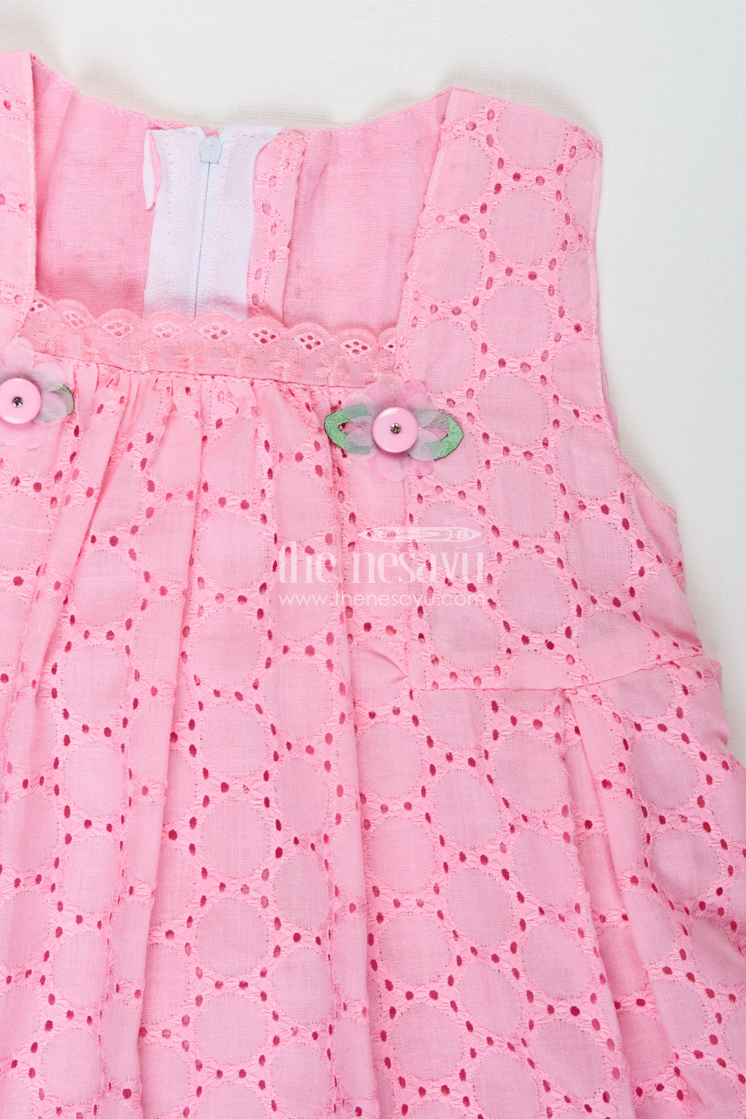 Girls Embroidered Cotton Dress Casual Hakoba Style