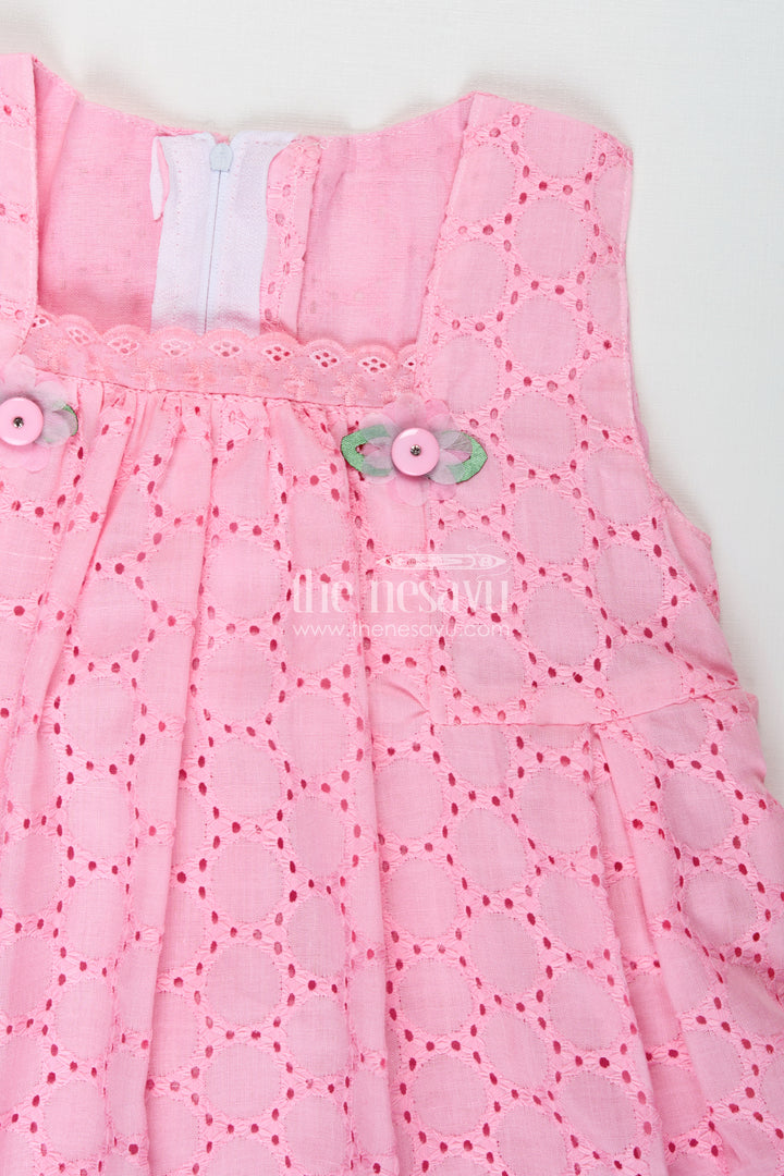Girls Embroidered Cotton Dress Casual Hakoba Style