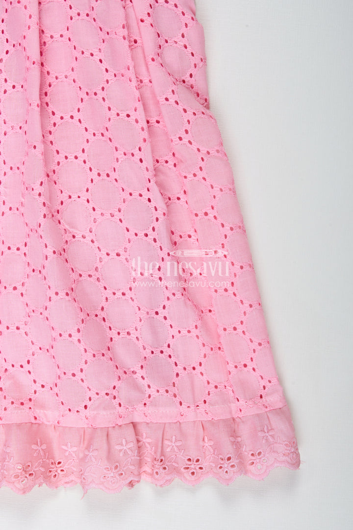 Girls Embroidered Cotton Dress Casual Hakoba Style