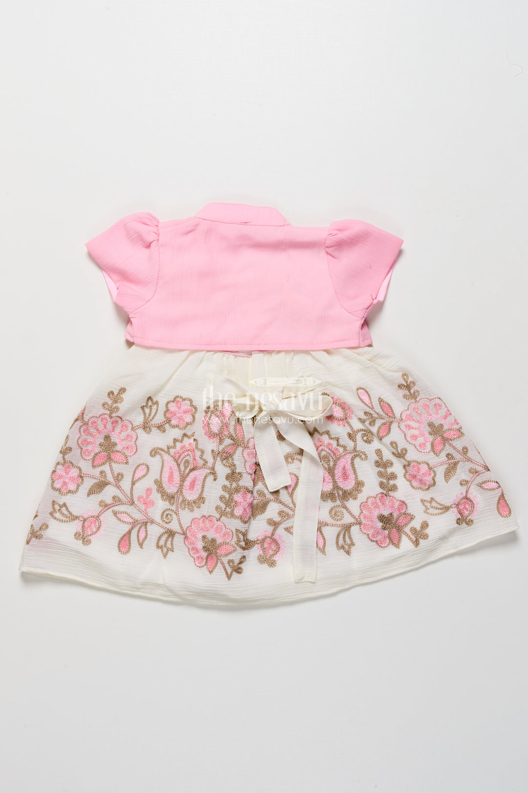Baby girl fancy frock with jacket for birthday parties and functions