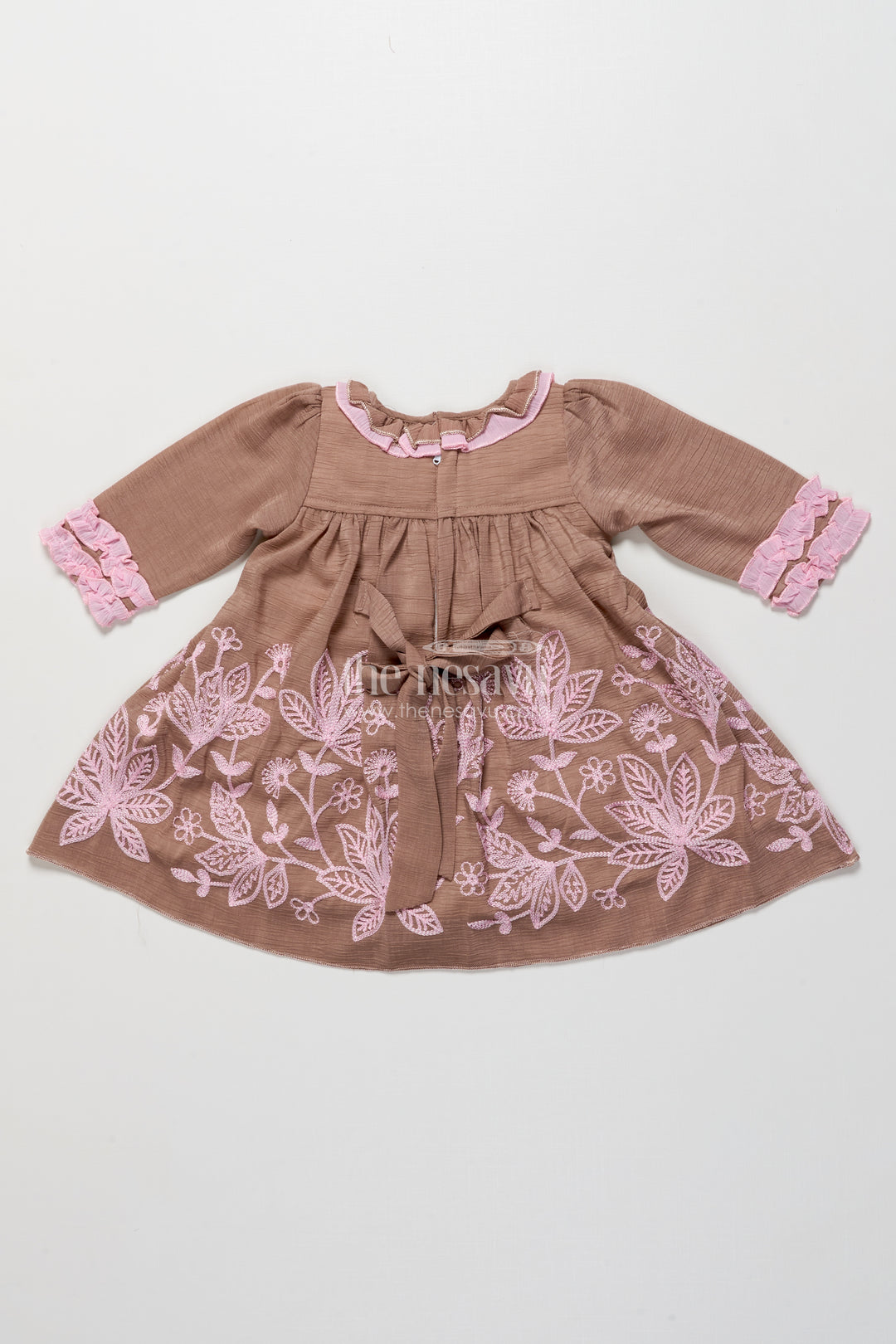 Baby girl embroidered frock for traditional celebrations and gifting