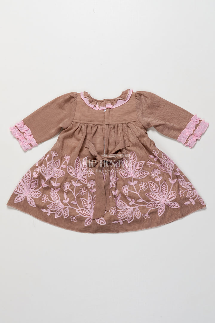 Baby girl embroidered frock for traditional celebrations and gifting