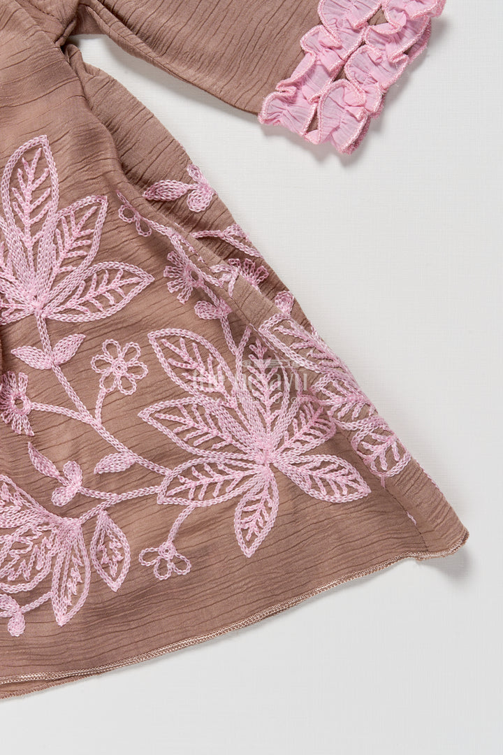 Baby girl embroidered frock for traditional celebrations and gifting