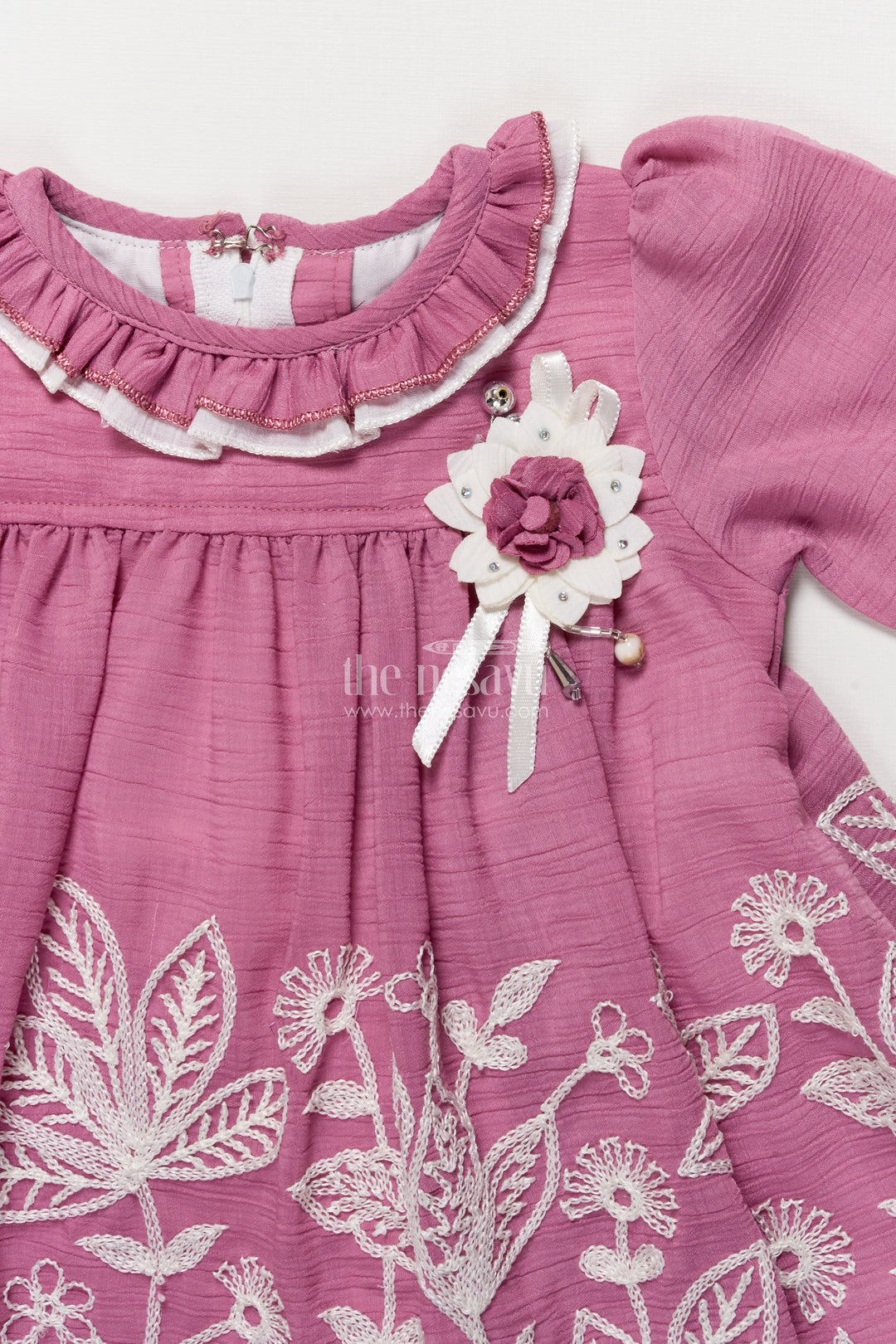 Fancy frock for baby girls attending birthdays and ethnic occasions