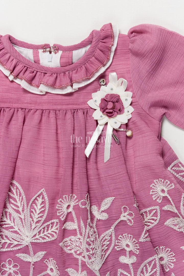 Fancy frock for baby girls attending birthdays and ethnic occasions