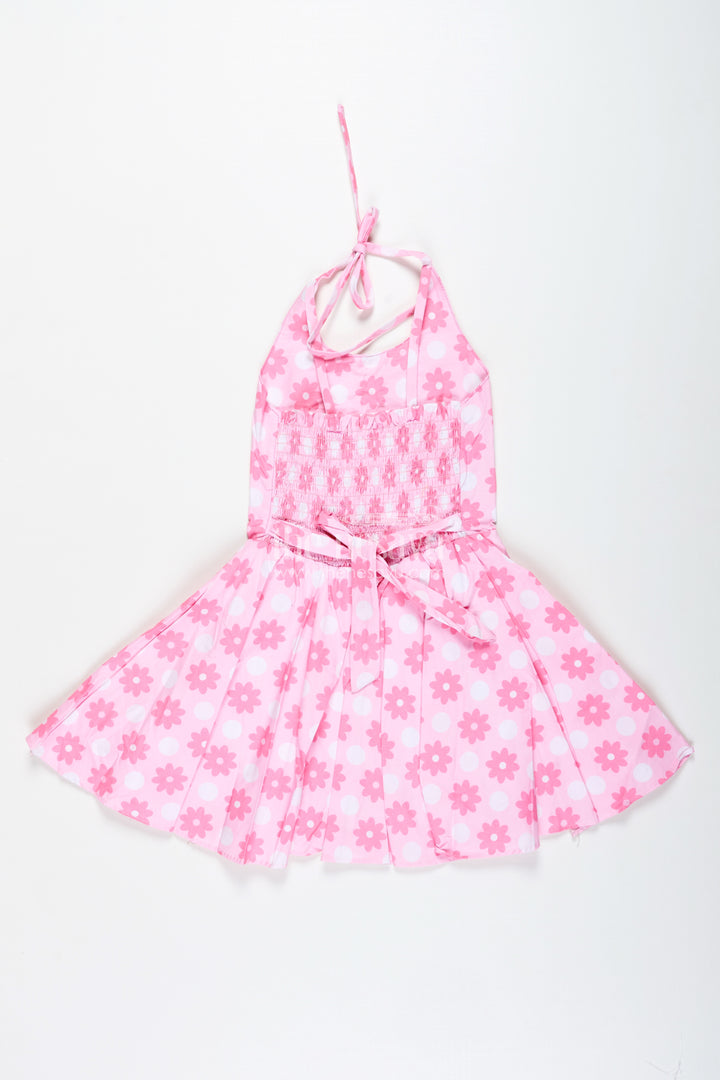 Baby Girl Cotton Frock With Floral Print For Everyday Comfort