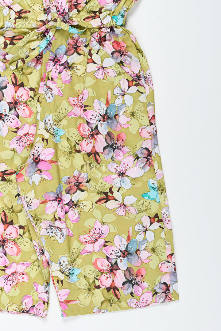 Girls Floral Jumpsuit For Festive Fun And Summer Adventures
