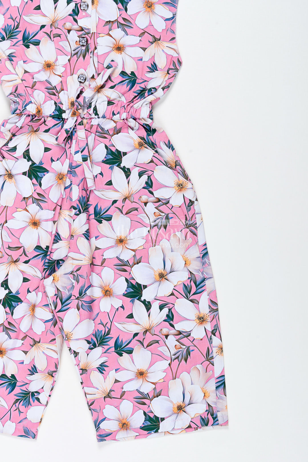 Girls Floral Sleeveless Jumpsuit For Weekend Fun And Everyday Style