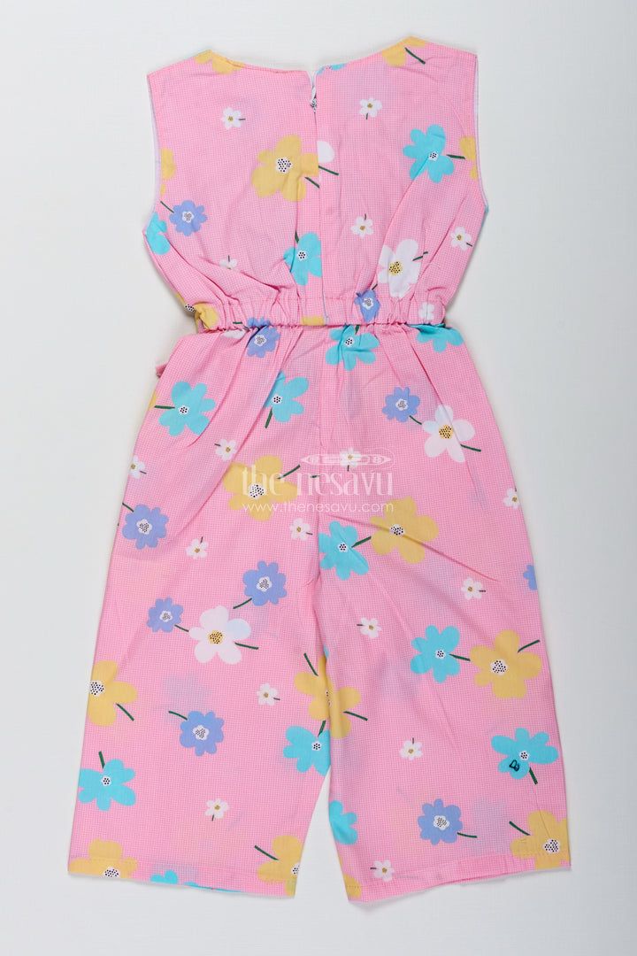 Girls Floral Jumpsuit For Birthdays And Holiday Wear