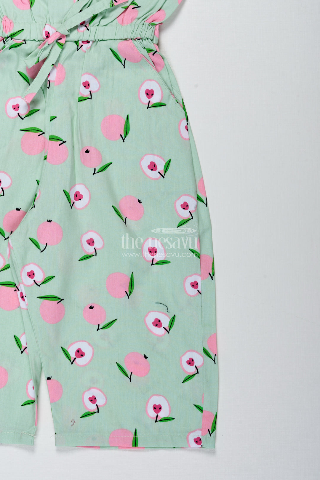 Girls Floral Cotton Jumpsuit For Summer Playdates And Casual Outings