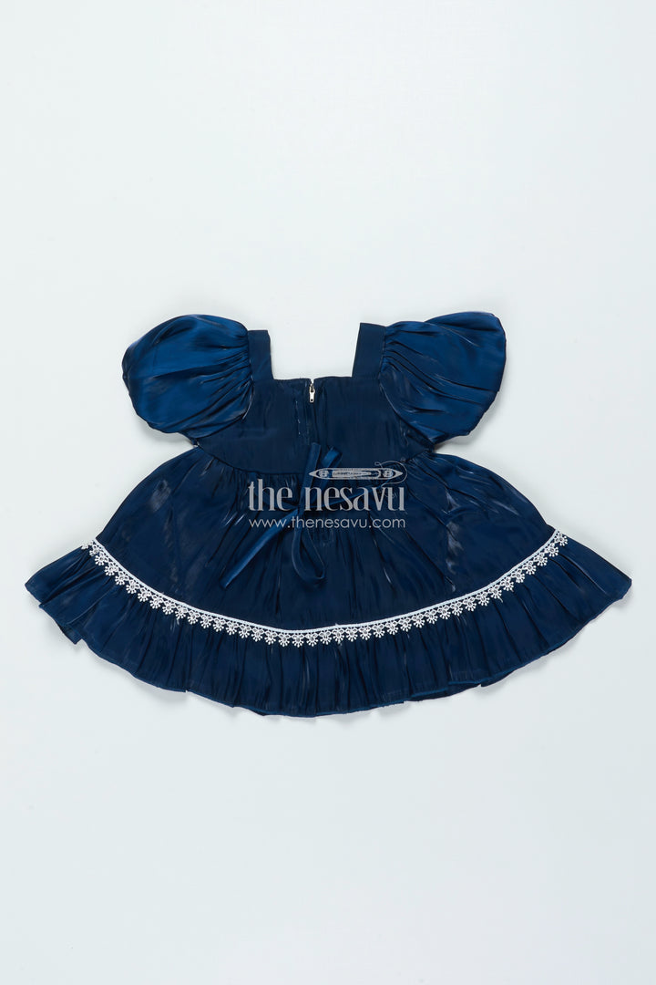Fancy Frock for Baby Girls with Organza Embroidery for Festive Occasions