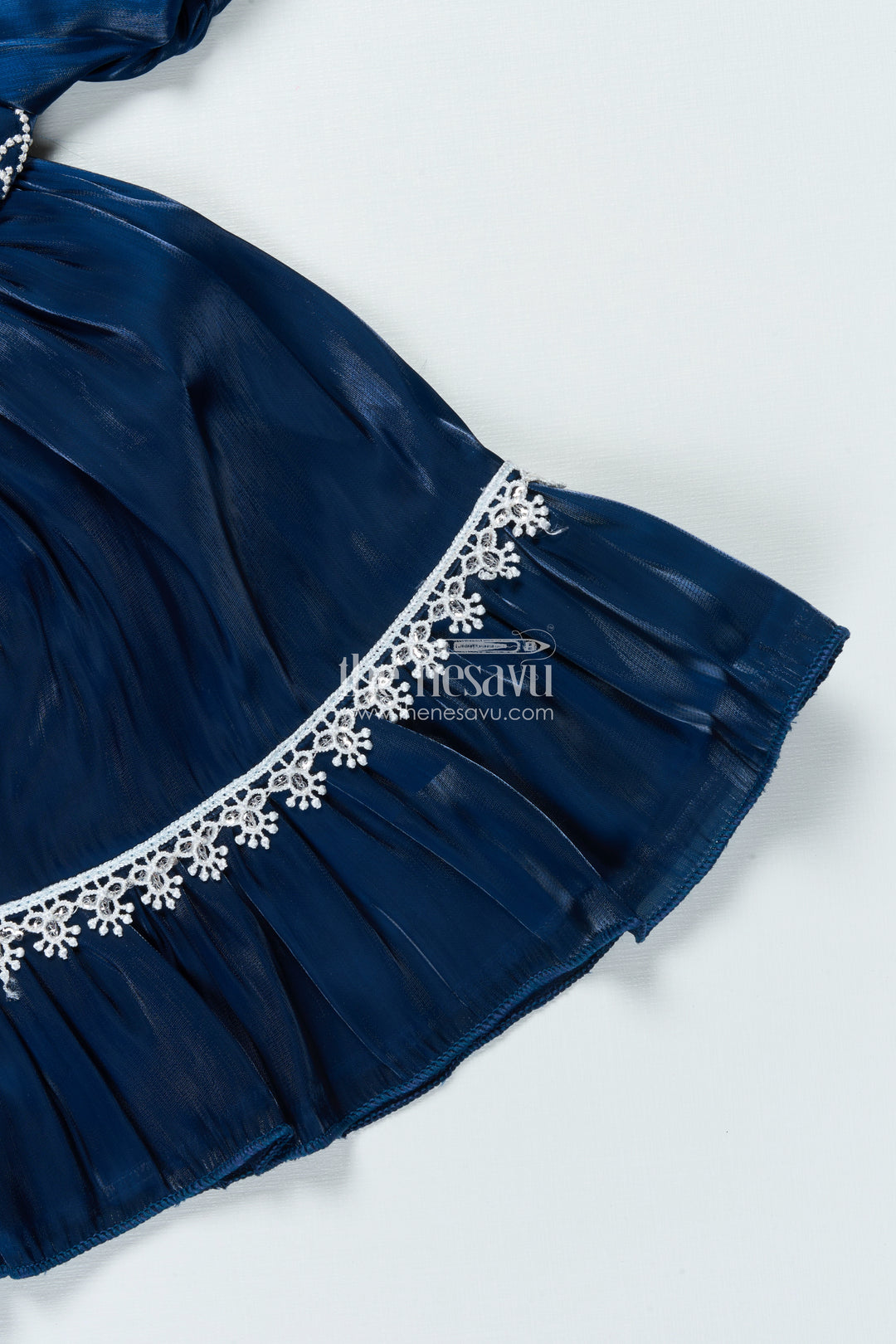Fancy Frock for Baby Girls with Organza Embroidery for Festive Occasions