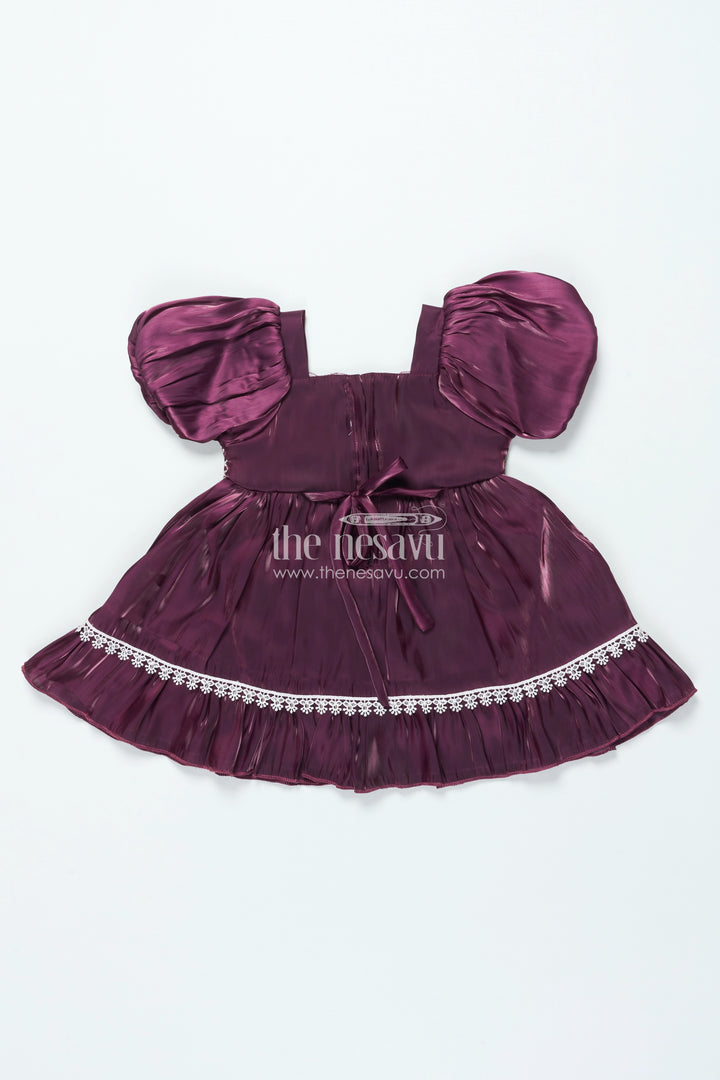 Organza Fancy Frock for Baby Girls with Embroidered Yoke and Layered Skirt