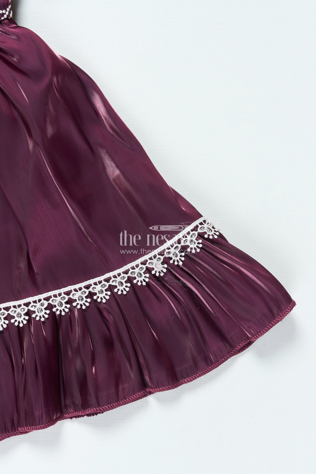 Organza Fancy Frock for Baby Girls with Embroidered Yoke and Layered Skirt