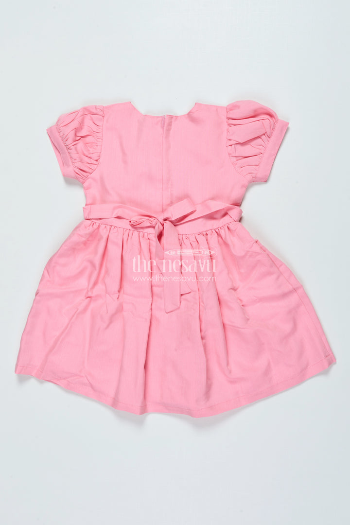 Baby Cotton Frock with Peppa Pig Embroidery for Casual Days and Playtime