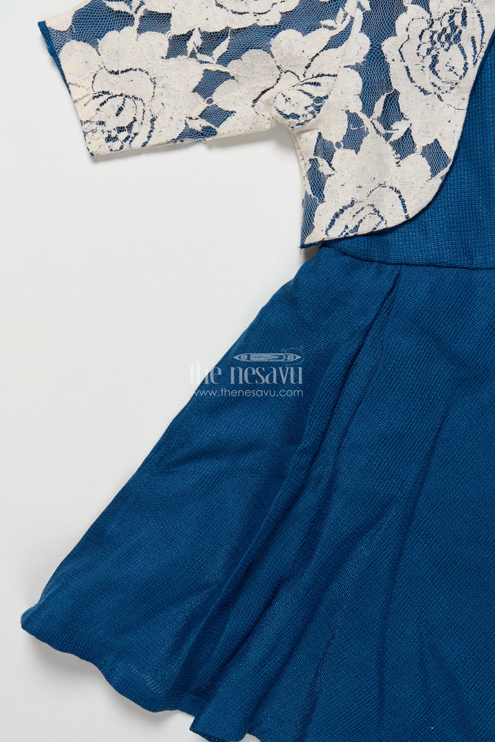 Girls cotton frock with embroidered jacket for festive outings and events