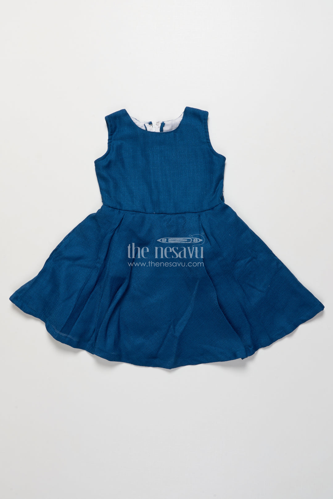 Girls cotton frock with embroidered jacket for festive outings and events