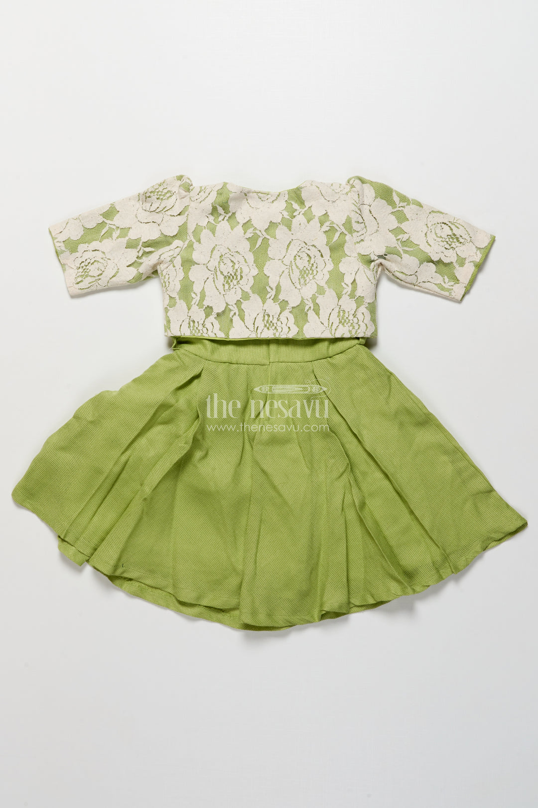 Ethnic cotton frock with jacket for girls attending family functions