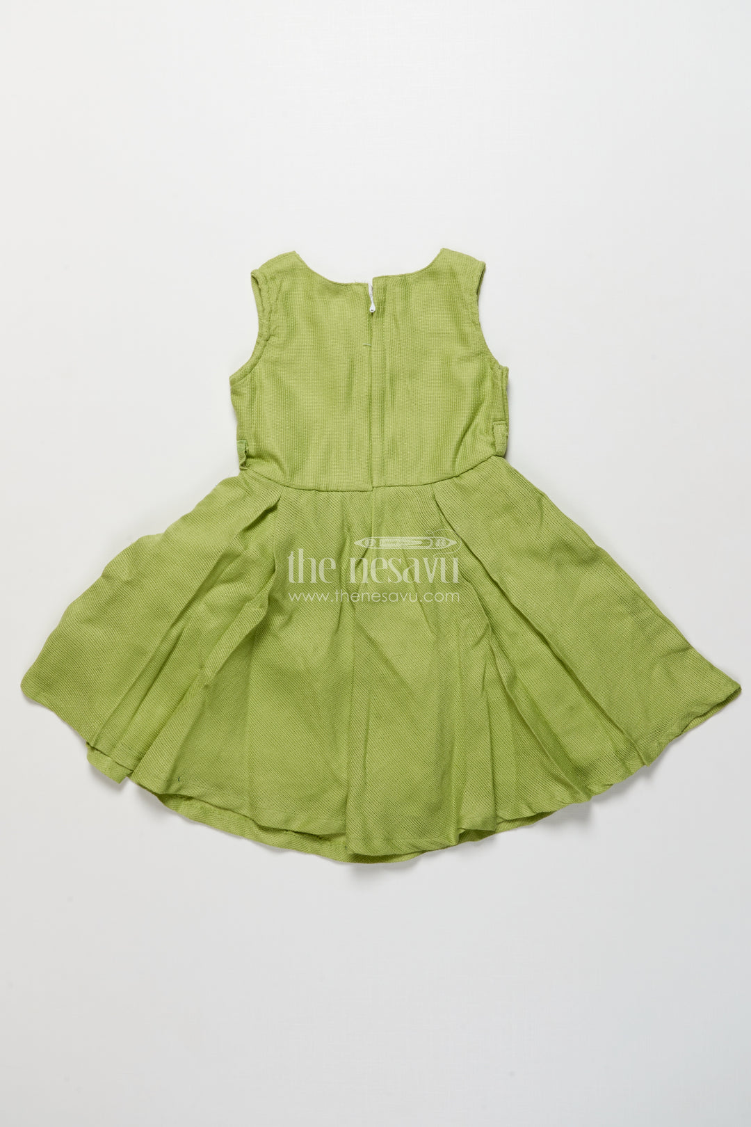 Ethnic cotton frock with jacket for girls attending family functions