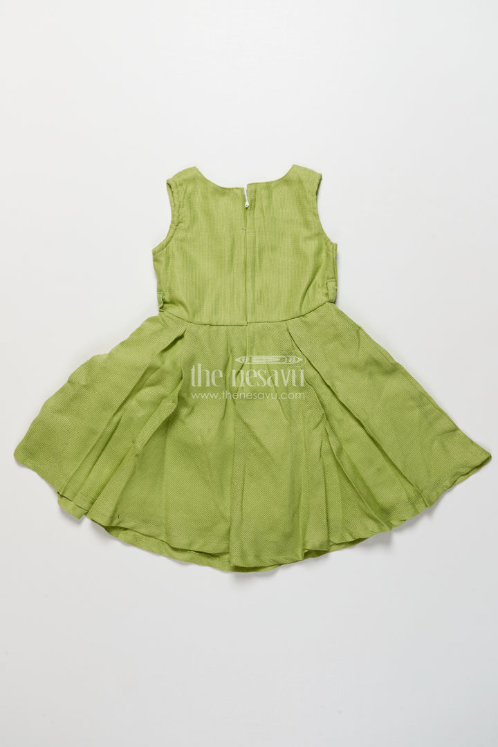 Ethnic cotton frock with jacket for girls attending family functions