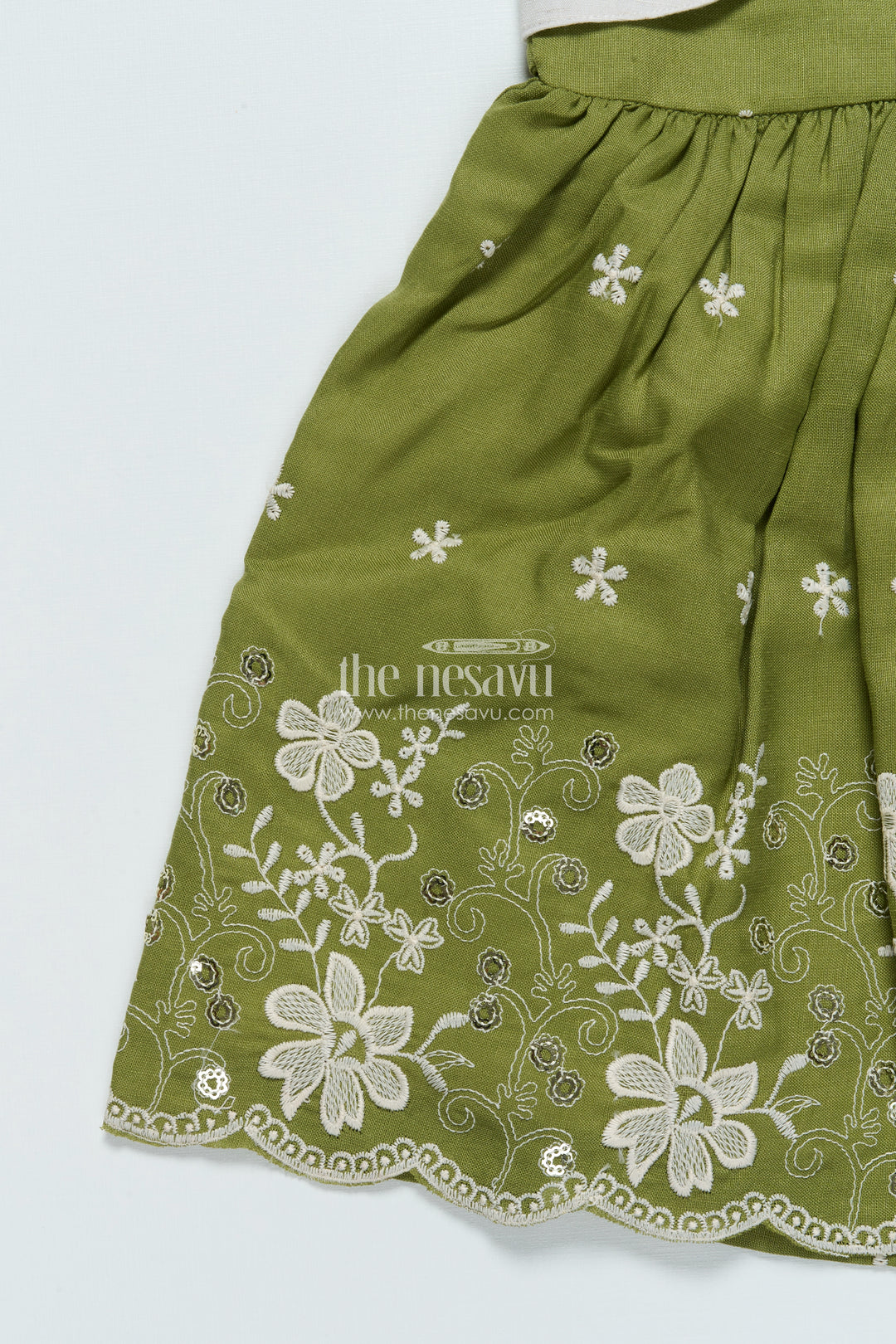 Cotton Frock with Embroidered Jacket for Girls for Festive and Family Functions
