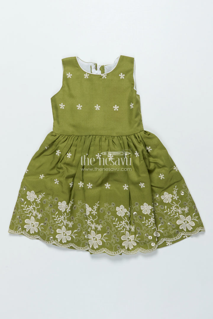 Cotton Frock with Embroidered Jacket for Girls for Festive and Family Functions