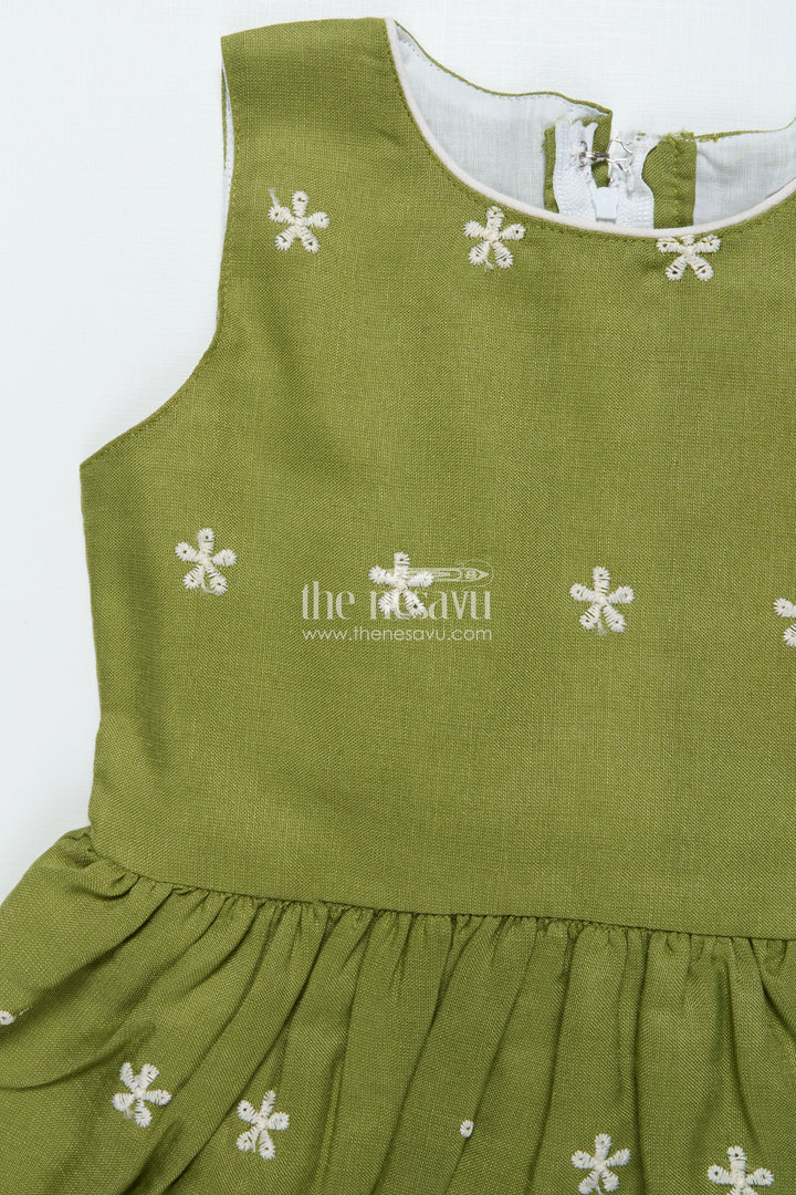 Cotton Frock with Embroidered Jacket for Girls for Festive and Family Functions