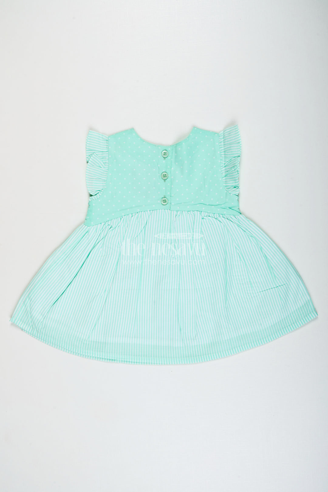 Baby girl cotton frock with bow detail for birthdays and playdates