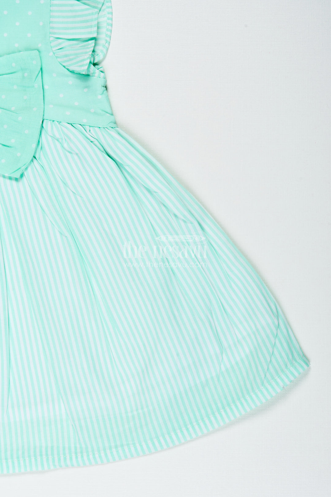 Baby girl cotton frock with bow detail for birthdays and playdates