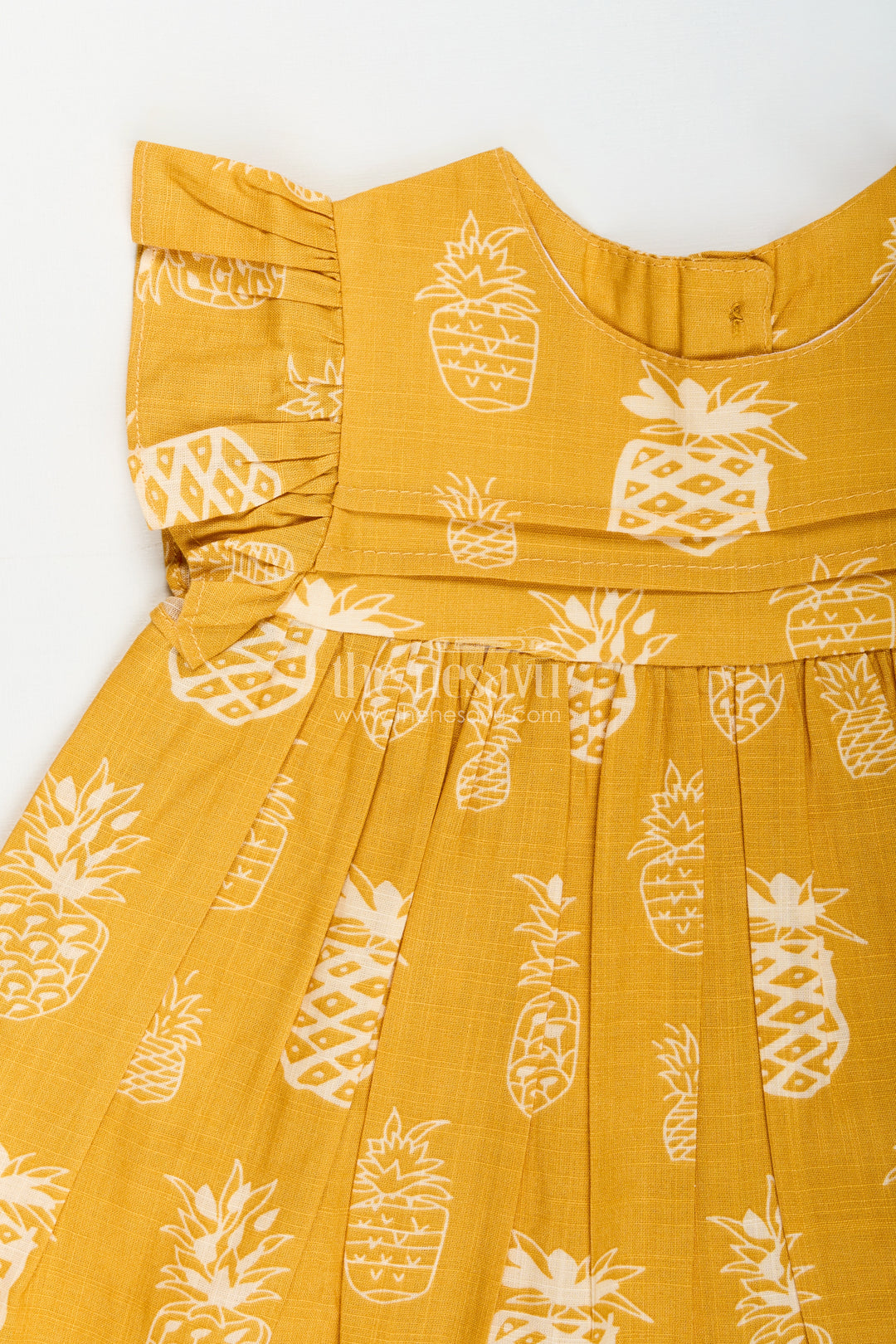 Cotton frock for baby girls with fruit print for everyday wear and outings