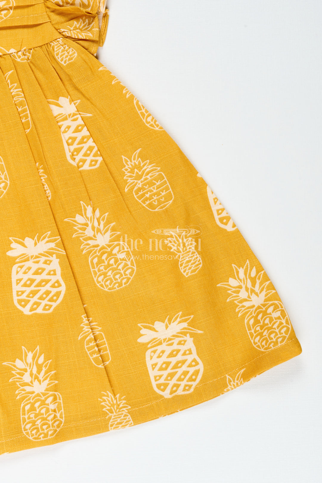 Cotton frock for baby girls with fruit print for everyday wear and outings