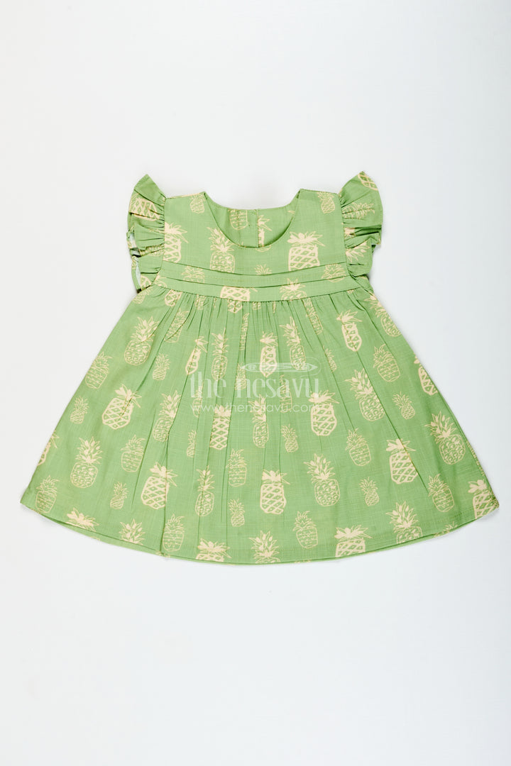 Girls printed cotton frock for playdates and casual everyday fun