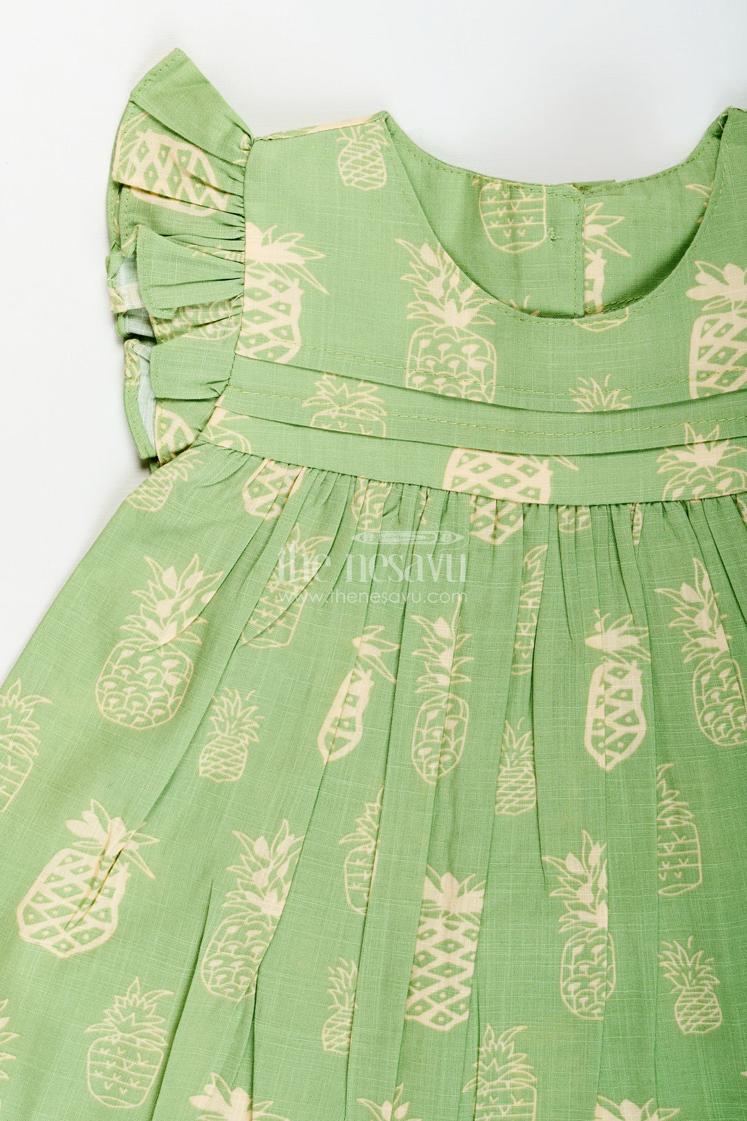 Girls printed cotton frock for playdates and casual everyday fun