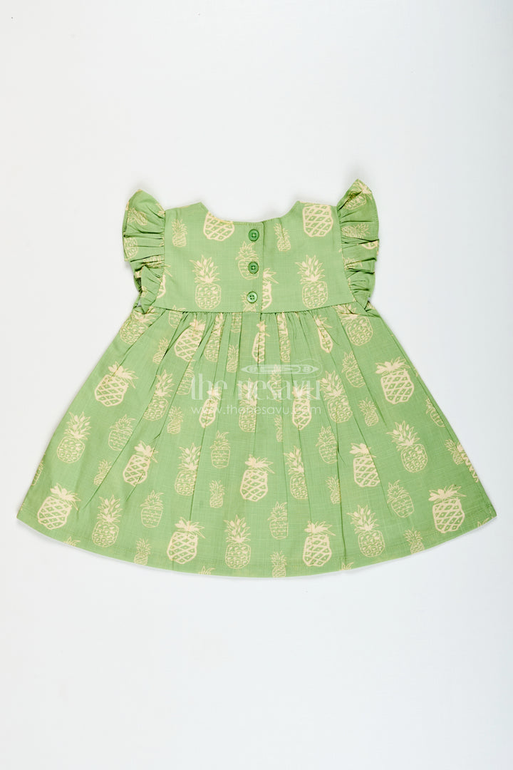 Girls printed cotton frock for playdates and casual everyday fun