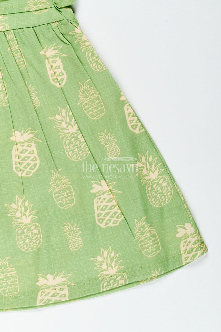 Girls printed cotton frock for playdates and casual everyday fun