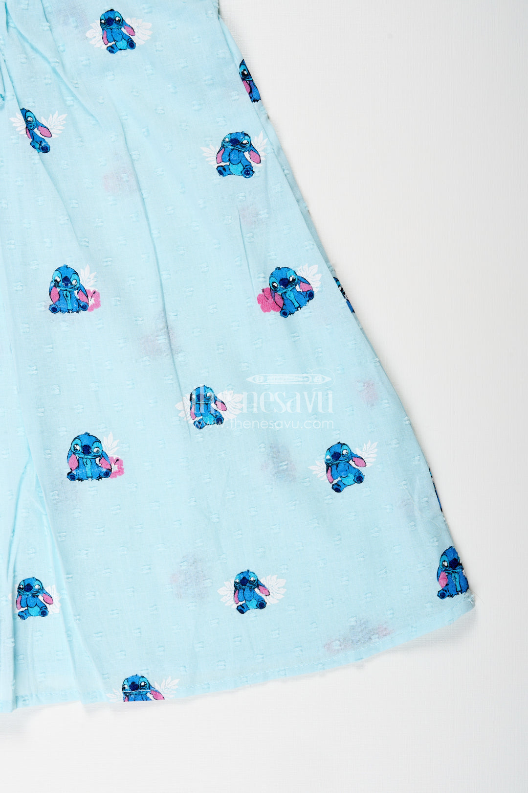 Georgette frock for baby girls with elephant print and bow detail