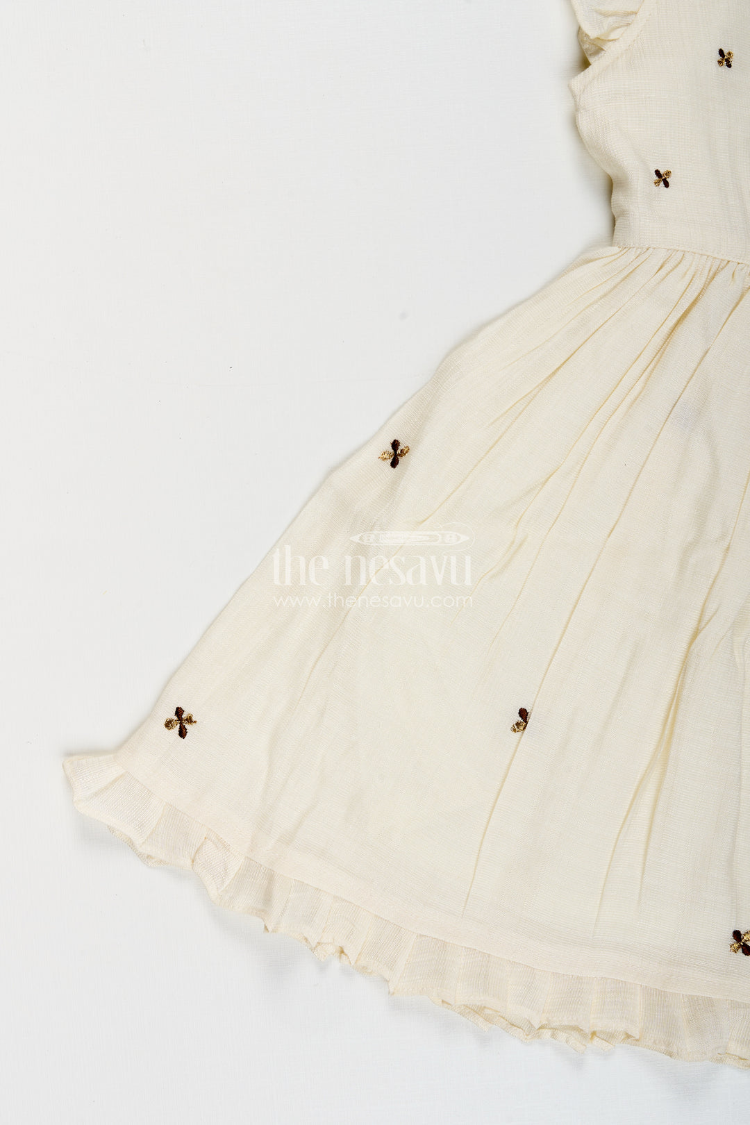 Baby girl chanderi frock for naming ceremony and first birthday