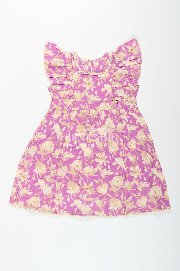 Floral printed frock for baby girls’ casual and festive moments