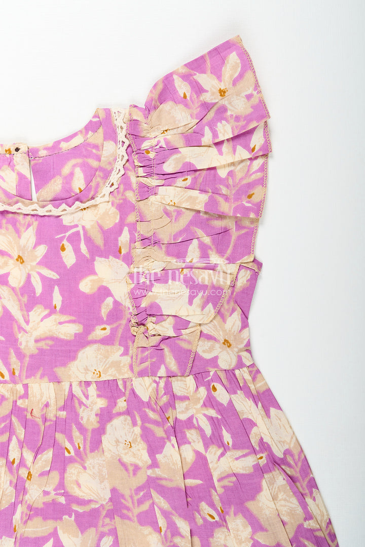 Floral printed frock for baby girls’ casual and festive moments