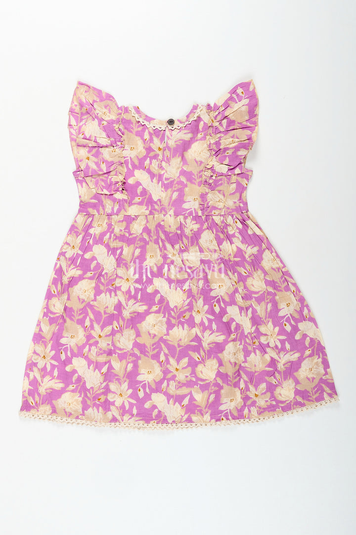 Floral printed frock for baby girls’ casual and festive moments