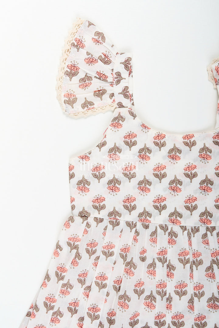 Baby girl cotton frock with ethnic prints for everyday styling