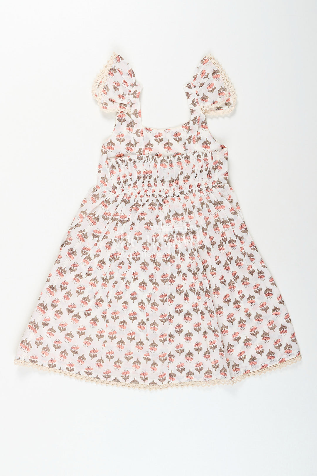 Baby girl cotton frock with ethnic prints for everyday styling
