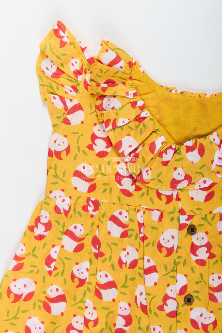 Animal print frock for toddler girls ideal for birthdays and playdates