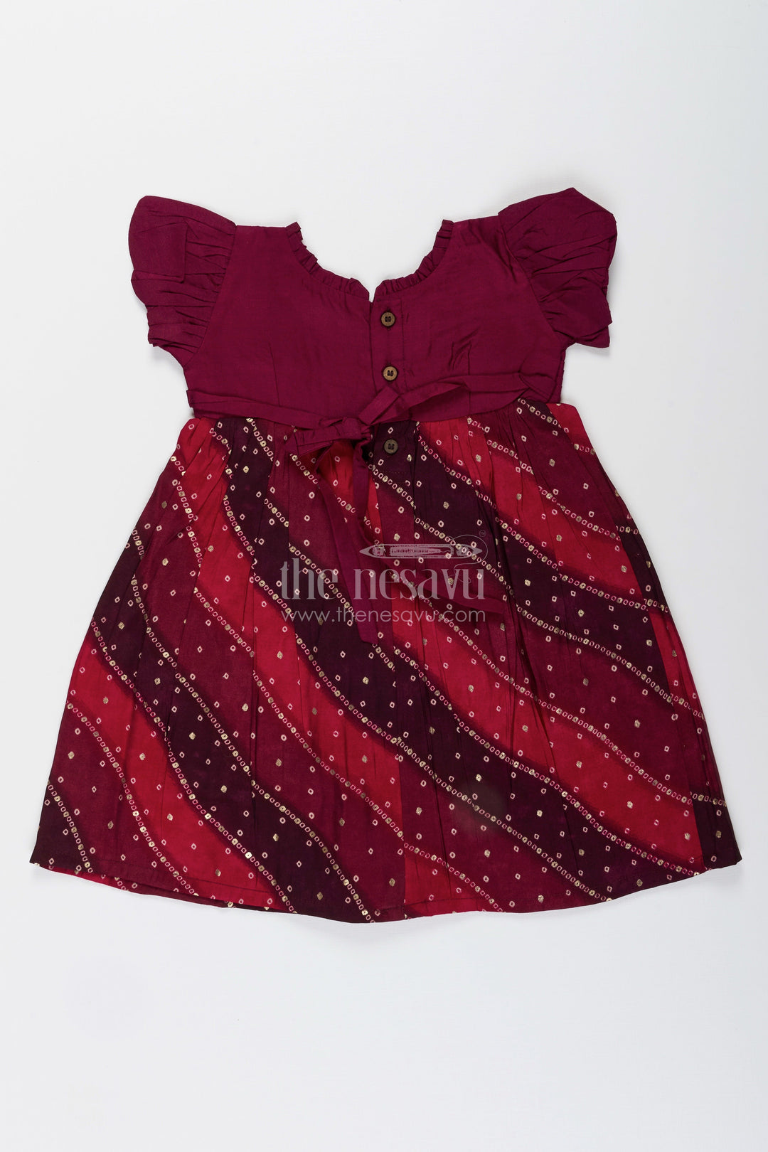 Girls printed frock for school functions and casual celebrations