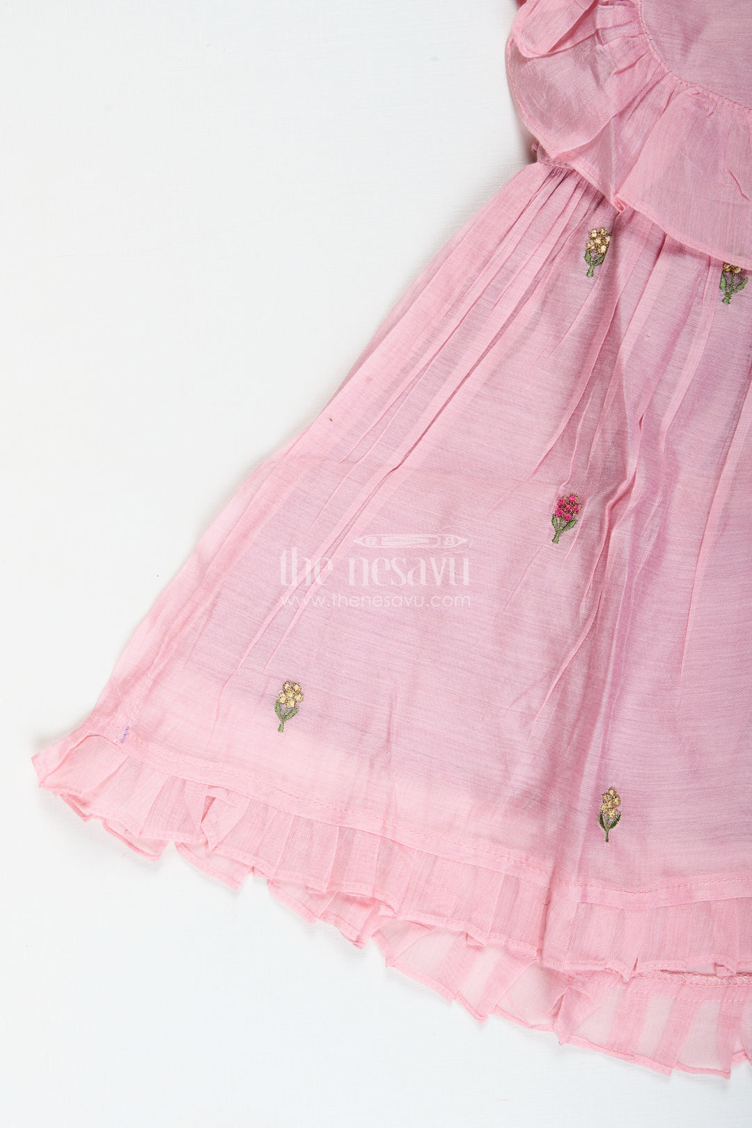 Baby girl embroidered cotton frock for birthdays and festive photoshoots