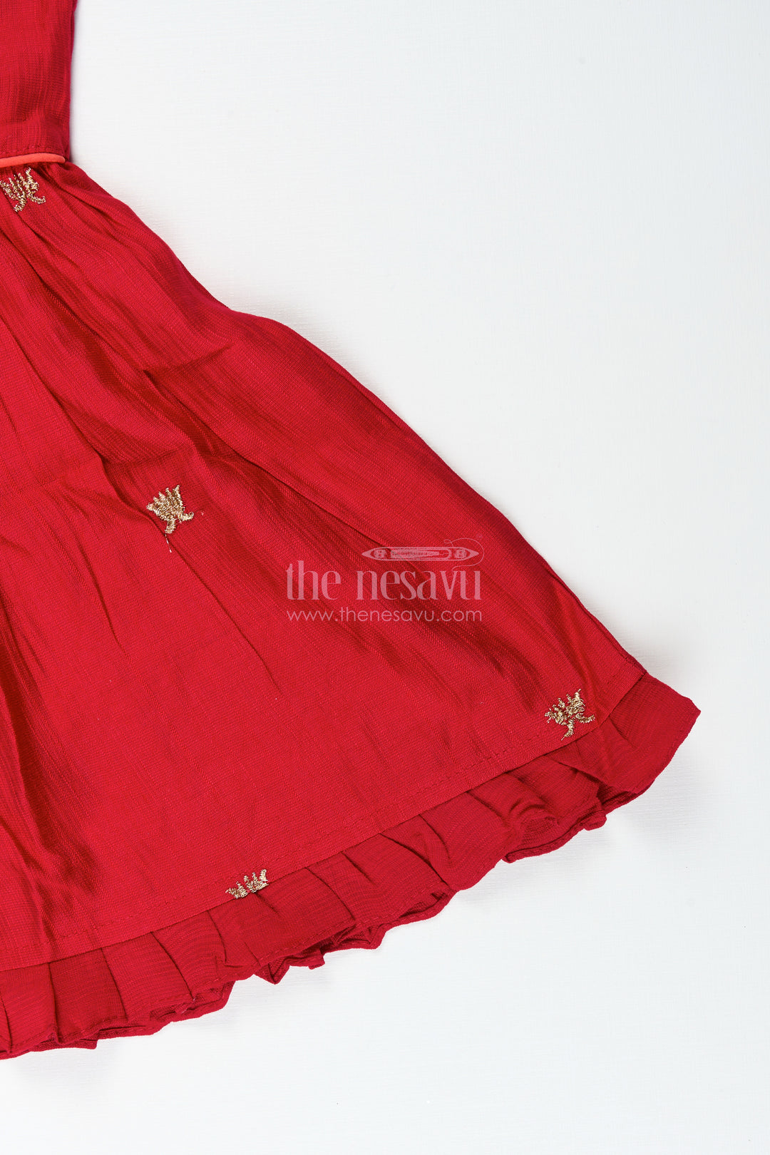 Baby girl embroidered cotton frock for weddings and festive ceremonies