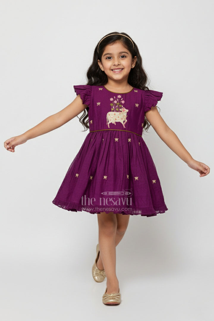 Toddler Girl Frock for Festive Functions and Weddings